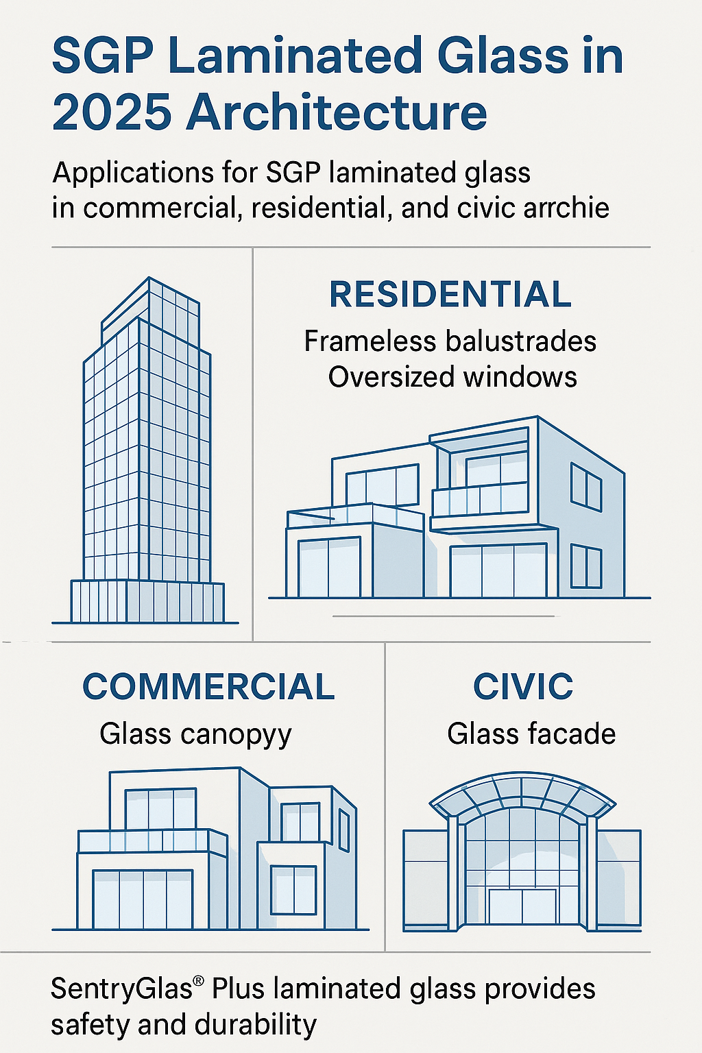SGP Laminated Glass in Modern Architecture with 2025 Trends