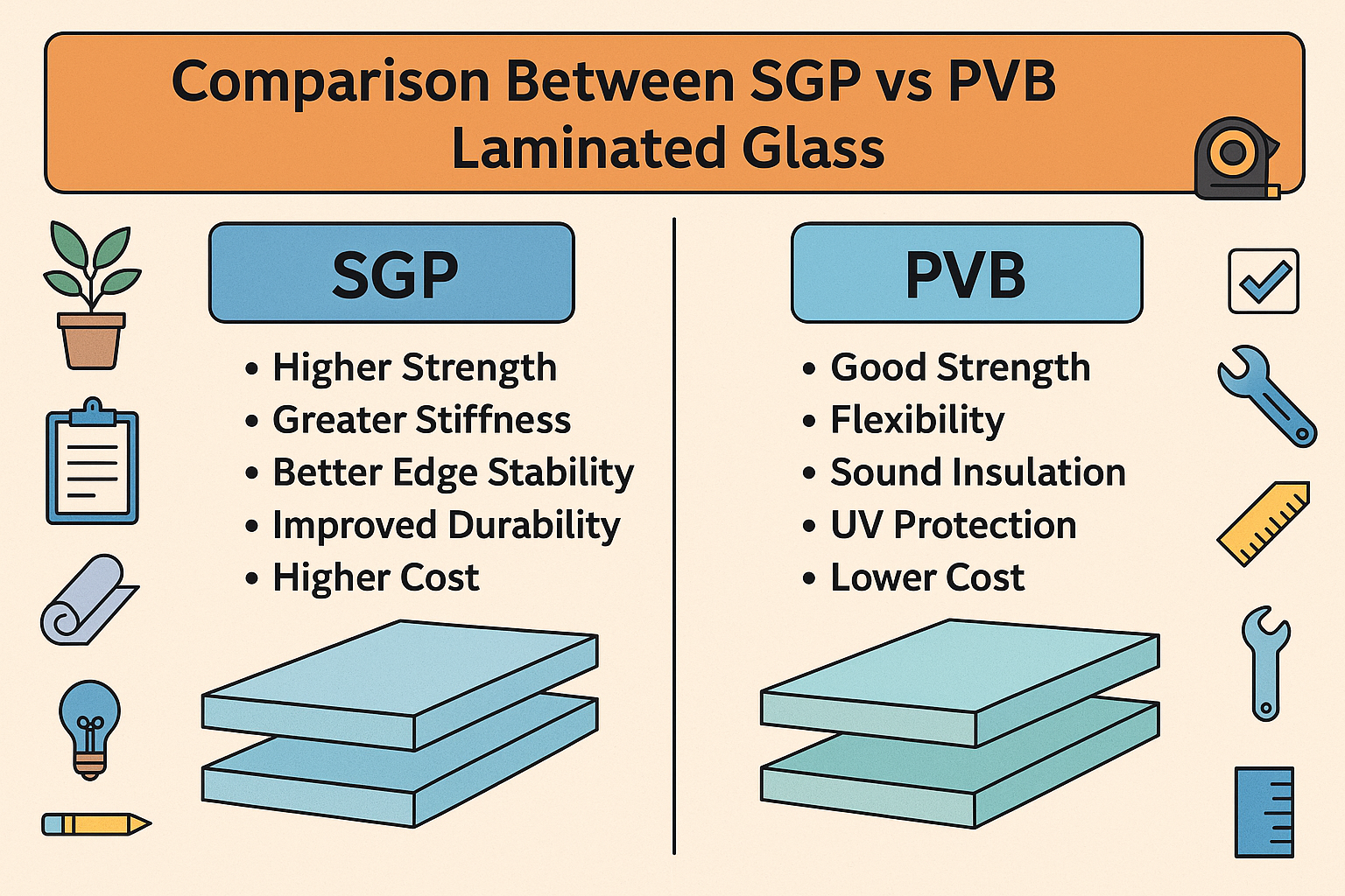 PVB Laminated Glass