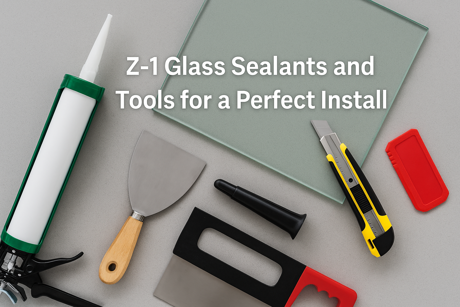 Z-1 Glass Sealants and Tools for a Perfect Install